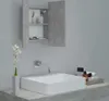 vidaXL Armoire à miroir de salle de bain LED gris béton Voir les images du produit 7