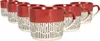 6x Rot 475ml Getaucht Bindestrich Steingut Kaffeebecher - Produktbild-Vorschau 1