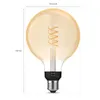 Philips Hue White E27 Filament Globe G125 550lm Produktbild-Vorschau 2