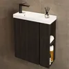 JINDOLI Waschtisch mit Unterschrank 55 cm, Vormontiert, Produktbild-Vorschau 2