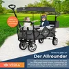 Bollerwagen faltbar mit Dach Handwagen Transportwagen, 2 Produktbild-Vorschau 6