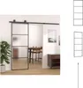 vidaXL Posuvné dvere ESG sklo a hliník matné 76x205 cm Náhľad obrázku produktu 1