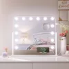 SONNI 50x47cm białe lusterko do makijażu z 3 kolorowym Podgląd zdjęcia produktu 2