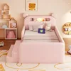 Letto imbottito Merax 90x200 cm con testiera a forma di Anteprima dell’immagine prodotto 3