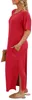 Langes Damenkleid mit überschnittenen Schultern, Produktbild-Vorschau 3