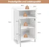 A diagram showing the dimensions and weight capacity of a white cabinet. Produktbild-Vorschau