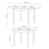 Table extensible rectangulaire SLIM, dimensions 100/140 cm, Voir les images du produit 4
