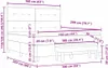 vidaXL Letto a molle con testiera grigio chiaro 160 x 200 Anteprima dell’immagine prodotto 7