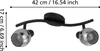 POLLICA Spot - L36,5 x B16,5 cm - schwarz - 2X28W exkl. - Produktbild-Vorschau 4