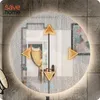 SAVE ®HOME Okrągłe lustro łazienkowe LED - 60 cm - Podgląd zdjęcia produktu 5