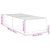 Bettgestell Grau 90x190 cm Kunstleder Produktbild-Vorschau 8