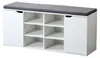 KESPER Schuhschrank weiß mit Sitzkissen – 103 x 30,5 x 48 Produktbild-Vorschau 1
