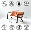 REKORD Viking BIS Panchina da giardino in mogano 186 cm 3-4 Anteprima dell’immagine prodotto 2