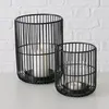 Metalllaterne mit Glaseinsatz 14 - 20 cm CINDY Produktbild-Vorschau 3