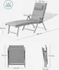 SONGMICS Gartenliege, 6 cm dicker Matratze,Aluminium, Produktbild-Vorschau 7
