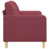 2-Sitzer-Sofa Weinrot 120 cm Stoff Produktbild-Vorschau 4