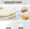 Krzesło biurowe HOMCOM bez podłokietników – tapicerowane Podgląd zdjęcia produktu 4