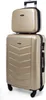 A set of two luggage pieces, a larger suitcase and a smaller cosmetic case, stacked on top of each other against a white background. Náhled obrázku produktu