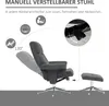 HOMCOM Relaxsessel mit Hocker, Gepolstert Fernsehsessel mit Produktbild-Vorschau 4