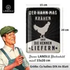 LANOLU Blechschild Hühnerstall Schild, Hühner Schild, Produktbild-Vorschau 3
