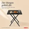 ONBEST Balkontisch klappbar | Schwarz | 56,5 x 62 cm | Produktbild-Vorschau 2