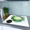Spritzschutz Herdabdeckplatte Schneidebrett aus Glas Kohl Produktbild-Vorschau 2