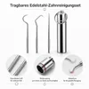 COOL-I® Edelstahl-Zahnstocher Set – 9-teilig, Produktbild-Vorschau 3