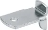A close-up studio shot of a metal furniture fitting. Náhled obrázku produktu