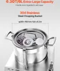 VEVOR Küchenmaschine Gemüsezerkleinerer 6 Liter Produktbild-Vorschau 3