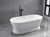 Aqualine ANTIK Freistehende Badewanne 160x79cm, Weiß Produktbild-Vorschau 3
