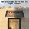 Ikodm Vordach Haustür mit Regenrinne 120 x 100 cm, Produktbild-Vorschau 5