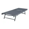 A gray chaise lounge with a metal frame is shown against a white background. Náhled obrázku produktu