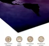 MuchoWow® Poster Weltkarte - Schwarz - Rosa 30x20 cm - Produktbild-Vorschau 2