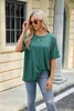 ASKSA Damen T-Shirt Sommer Kurzarm Oversized Rundhals Produktbild-Vorschau 5
