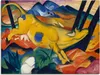 ARTland Leinwandbild Die gelbe Kuh. 1911 Größe: 80x60 cm Produktbild-Vorschau 1