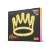 The image shows the packaging for a neon crown light. Produktbild-Vorschau