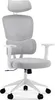 A white ergonomic office chair with a gray mesh back and seat, shown against a white background. Produktbild-Vorschau