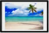 Bild 60x40 MDF-Rahmen, Wandkunst karibischer Strand Produktbild-Vorschau 1