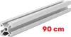 ALUMINIUM KONSTRUKTIONSPROFIL 20x20 R5 90cm ELOXIERT + Produktbild-Vorschau 13
