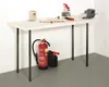 Tarrox Tischbein vierkant 25 x 25 x 900 mm, schwarz Produktbild-Vorschau 2