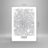 Bilder auf glas - Einteilig - Stadt Karte London - 70x100cm Produktbild-Vorschau 3