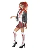 Zombie Schülerin Kostüm für Halloween Damen Größe: M 40-42 Produktbild-Vorschau 2