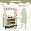 COSTWAY Wózek dziecięcy na żywność, drewniany sklep z 2 Podgląd zdjęcia produktu 2