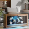 Olvy Uhrenbeweger für 6 Uhren, LED-Beleuchtung, Watchwinder Produktbild-Vorschau 2
