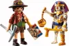 Two Playmobil figures, an explorer and a mummy, are shown against a white background. Produktbild-Vorschau