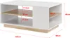 Couchtisch 100x60x46cm mit 2 Ablagen Wohnzimmertisch Produktbild-Vorschau 3
