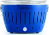 A blue LotusGrill charcoal grill is shown against a white background. Produktbild-Vorschau