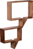 2er Set Wandregale MUMBAI Massivholz Sheesham Holzregal Produktbild-Vorschau 2