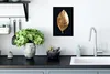 MuchoWow® MuchoWow® Gerahmtes Poster Gold - Blatt - Luxus Produktbild-Vorschau 3
