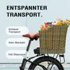 SachsenRad Fahrradkorb Hinten, Abnehmbarer Gepäckträgerkorb Produktbild-Vorschau 5